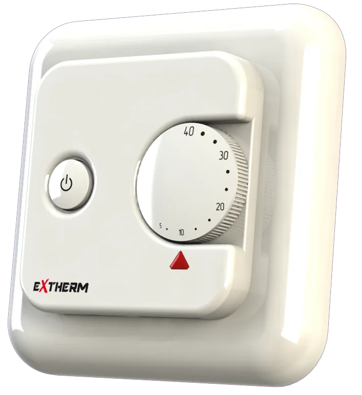 Термостат Extherm ET-21 з поворотною ручкою, білий
